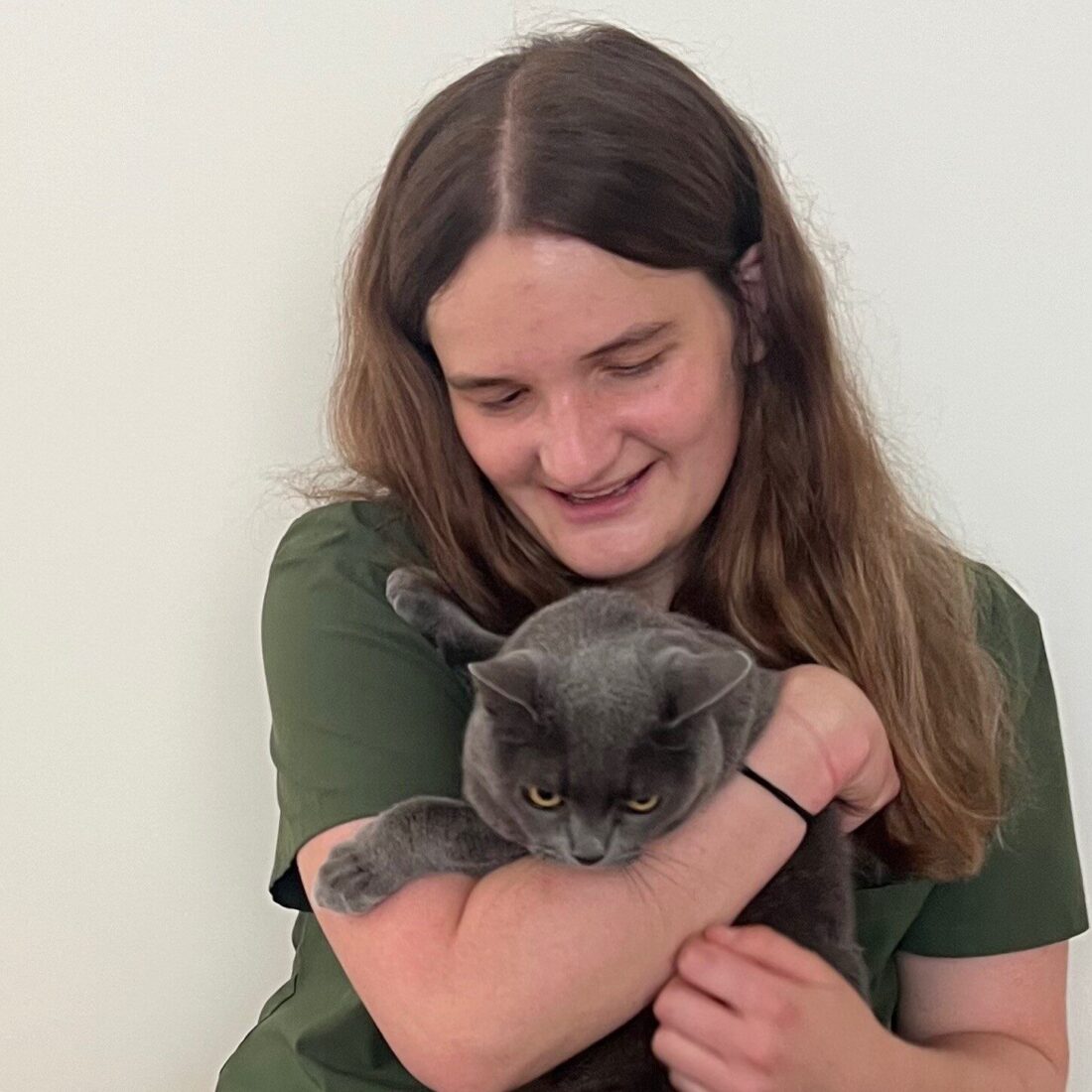 "Jenna Farned has joined the team as a Veterinary Assistant and brings a lifetime of passion for the animal community. She was born and raised in the Bay Area and graduated from Landmark College in Vermont where she received her Associates degree. Most recently she completed the Veterinary Assistant Program at Foothill College, where she received her certificate and gained hands-on experience through her externship at a general practice on the Peninsula. In her free time, Jenna enjoys playing tennis, listening to music, travelling, pet-sitting, and learning Japanese. She is eager to continue growing her knowledge in the veterinary field, with her top priority being to ensure every animal has a safe and positive experience."