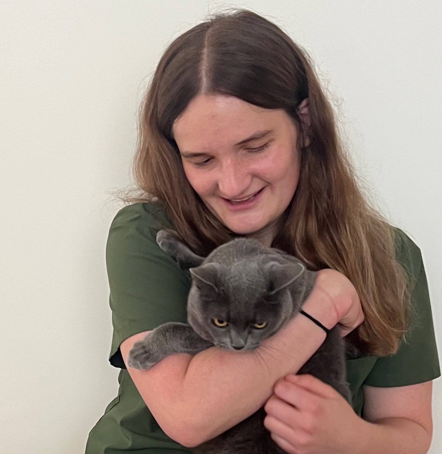 "Jenna Farned has joined the team as a Veterinary Assistant and brings a lifetime of passion for the animal community. She was born and raised in the Bay Area and graduated from Landmark College in Vermont where she received her Associates degree. Most recently she completed the Veterinary Assistant Program at Foothill College, where she received her certificate and gained hands-on experience through her externship at a general practice on the Peninsula. In her free time, Jenna enjoys playing tennis, listening to music, travelling, pet-sitting, and learning Japanese. She is eager to continue growing her knowledge in the veterinary field, with her top priority being to ensure every animal has a safe and positive experience."